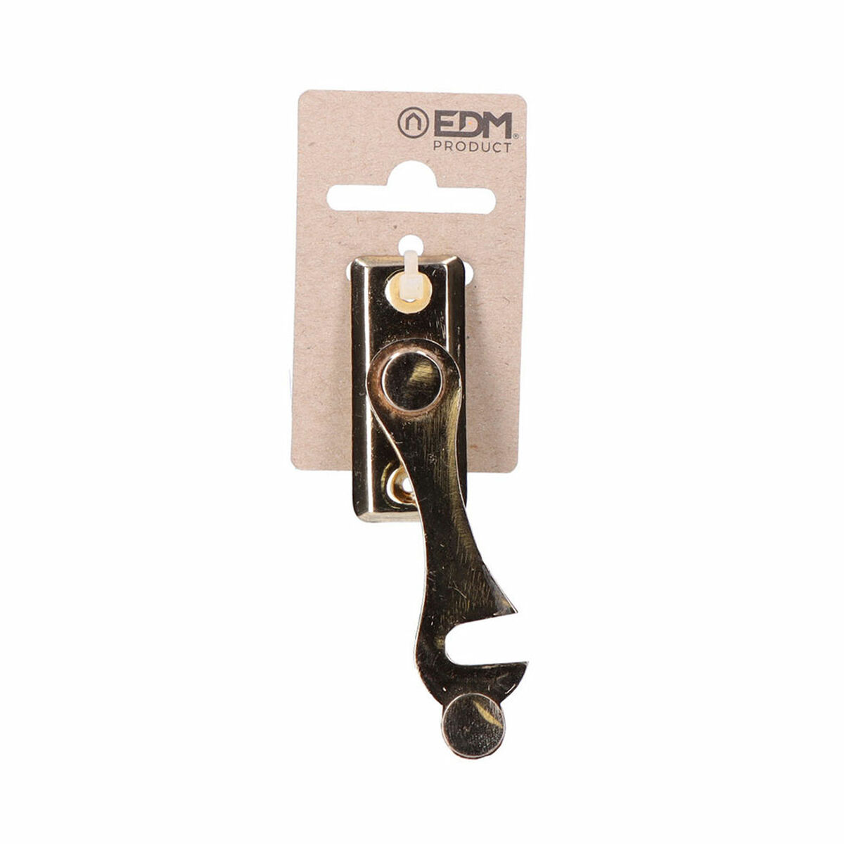 Aldabilla para puerta EDM 85066 Latón Forma de H Derecha 8 cm
